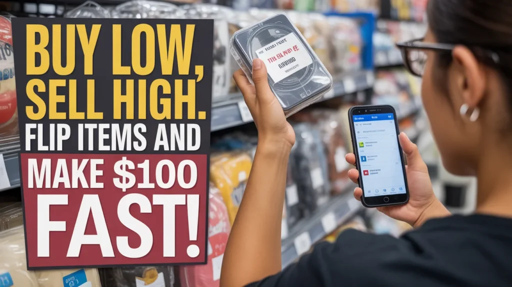 Buy low, sell high. Flip items and make $100 fast!