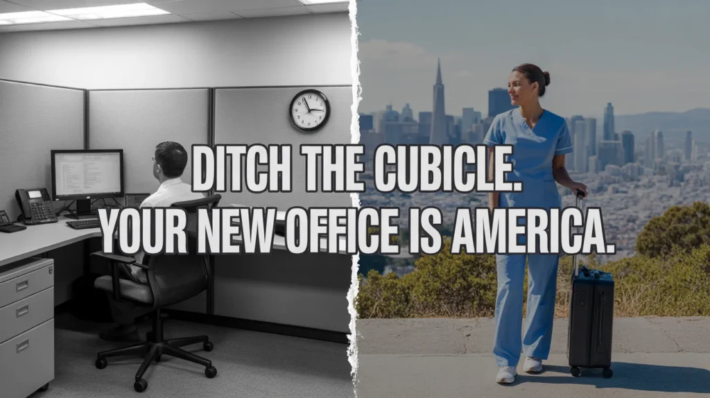 DITCH THE CUBICLE. YOUR NEW OFFICE IS AMERICA.