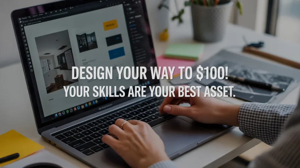 Design your way to $100! Your skills are your best asset.