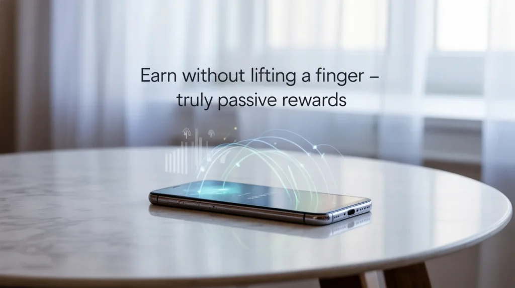 Earn without lifting a finger — truly passive rewards.