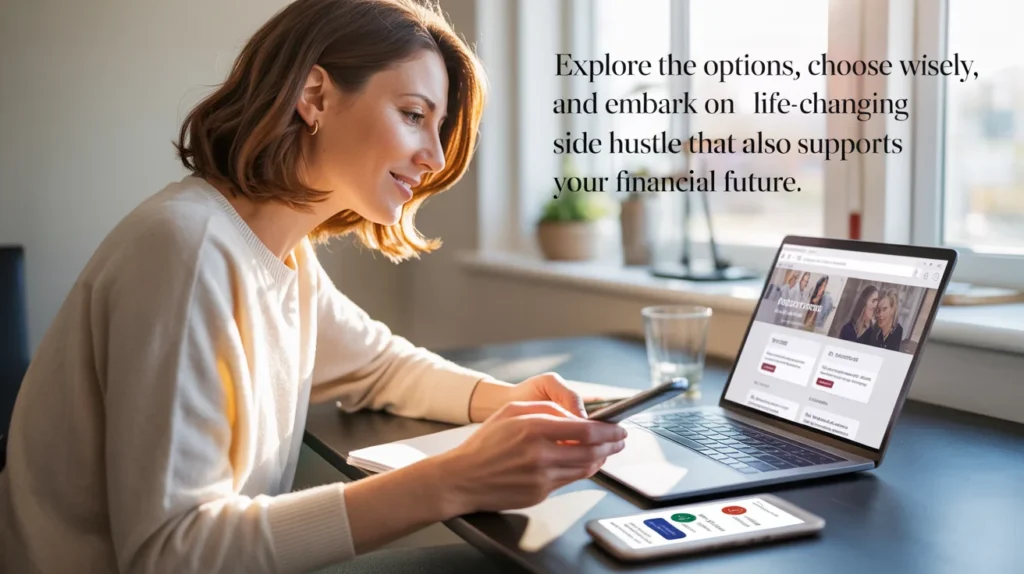 Explore the options, choose wisely, and embark on a life-changing side hustle that also supports your financial future.