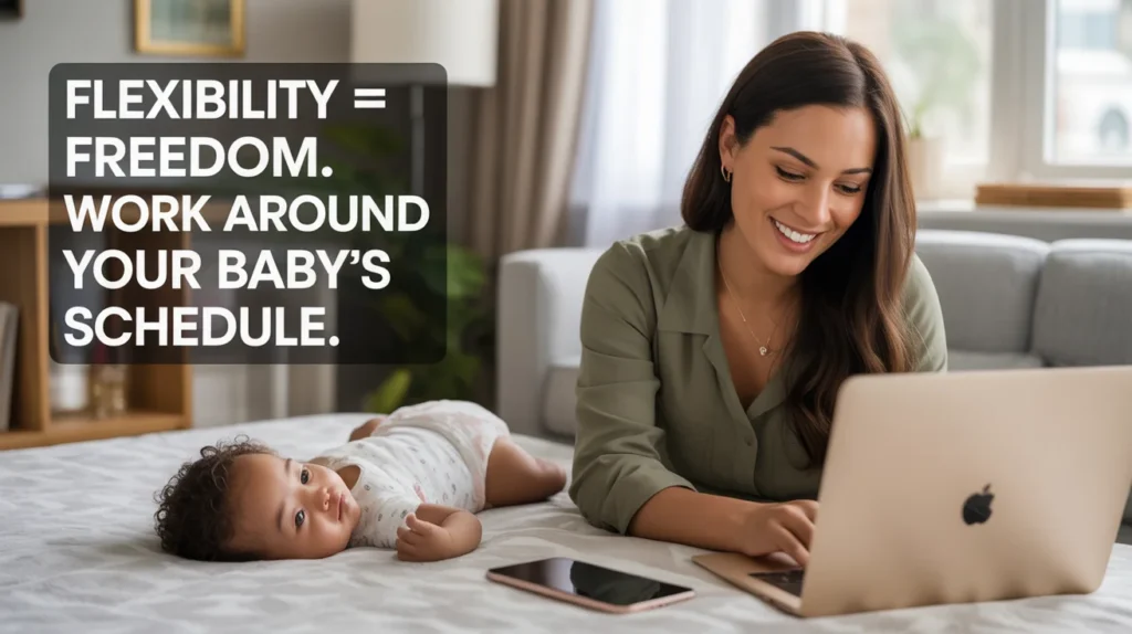 Flexibility = Freedom. Work around your baby’s schedule.