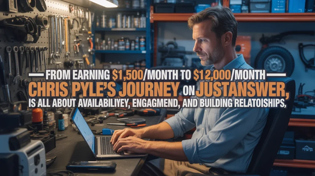 From earning $1,500/month to $12,000/month — Chris Pyle’s journey on JustAnswer is all about availability, engagement, and building relationships.