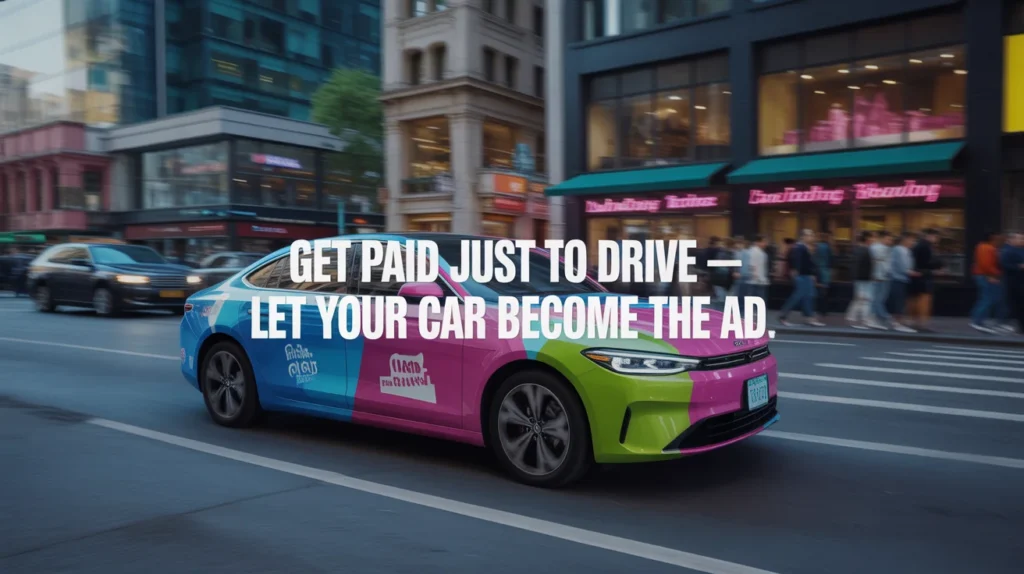 Get paid just to drive — let your car become the ad.