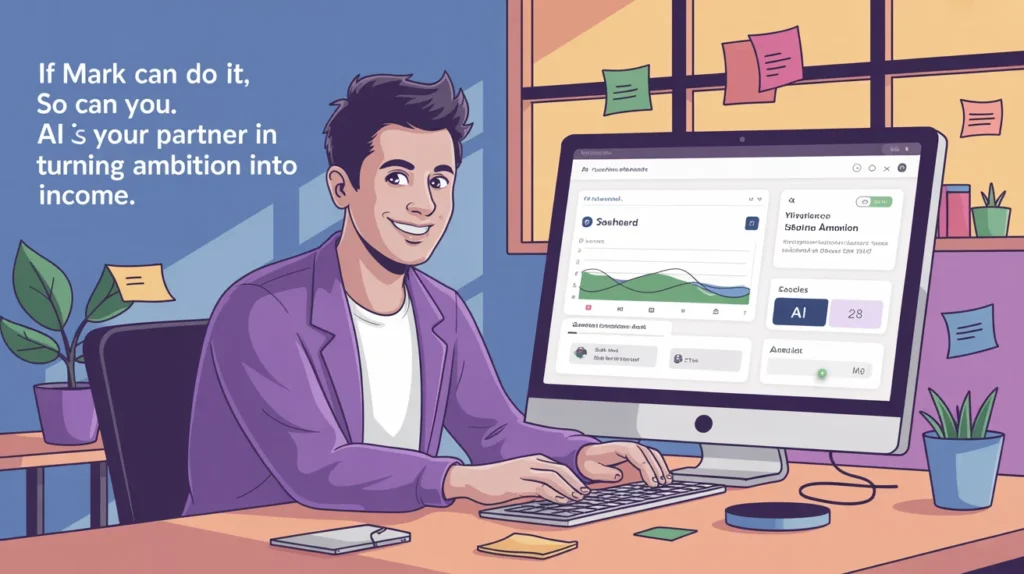 If Mark can do it, so can you. AI is your partner in turning ambition into income.