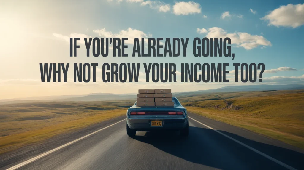 If you're already going, why not grow your income too?