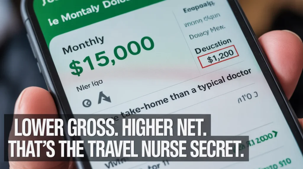 LOWER GROSS. HIGHER NET. THAT'S THE TRAVEL NURSE SECRET.
