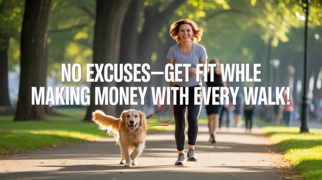 No excuses—get fit while making money with every walk!