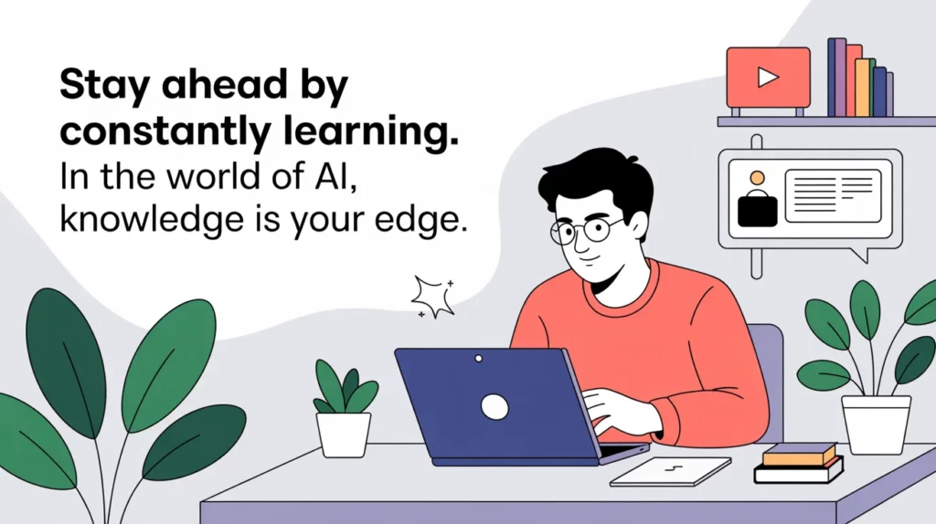 Stay ahead by constantly learning. In the world of AI, knowledge is your edge.