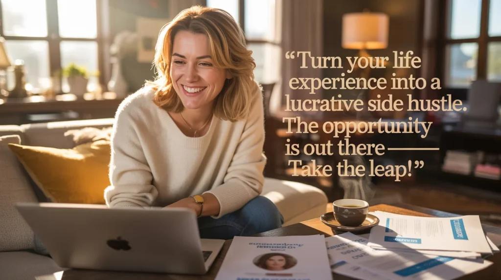 Turn your life experience into a lucrative side hustle. The opportunity is out there—take the leap!