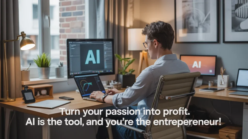Turn your passion into profit. AI is the tool, and you’re the entrepreneur!