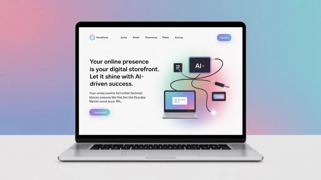 Your online presence is your digital storefront. Let it shine with AI-driven success.