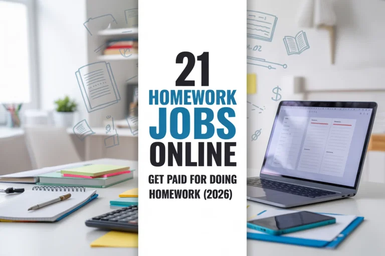 21 Homework Jobs Online – Get Paid for Doing Homework (2026 Guide)