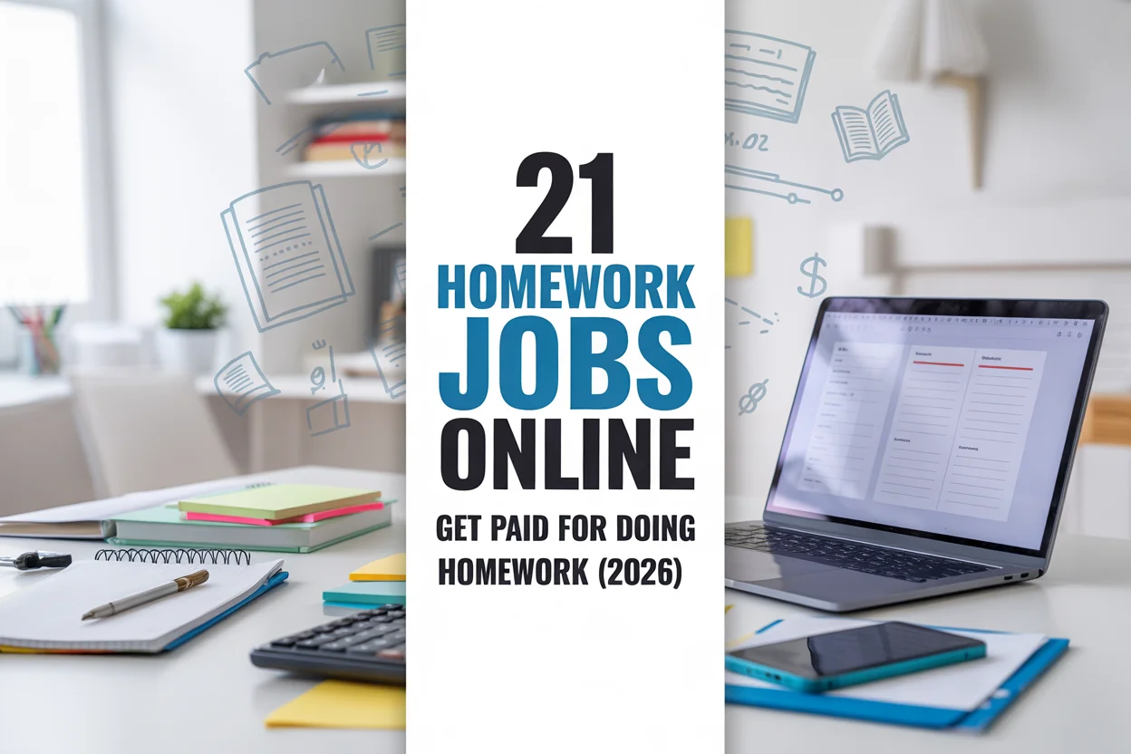 21 Homework Jobs Online – Get Paid for Doing Homework (2026 Guide)