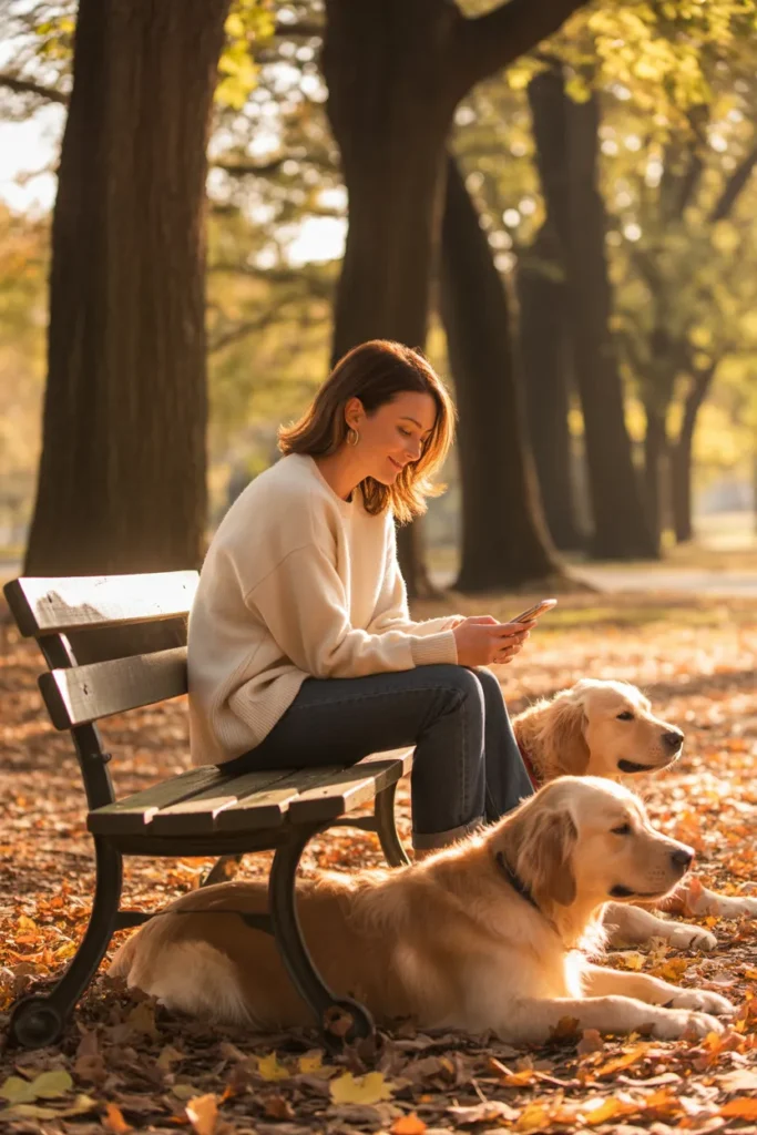 Is Rover dog walking worth it — happy walker reviewing earnings after successful bookings