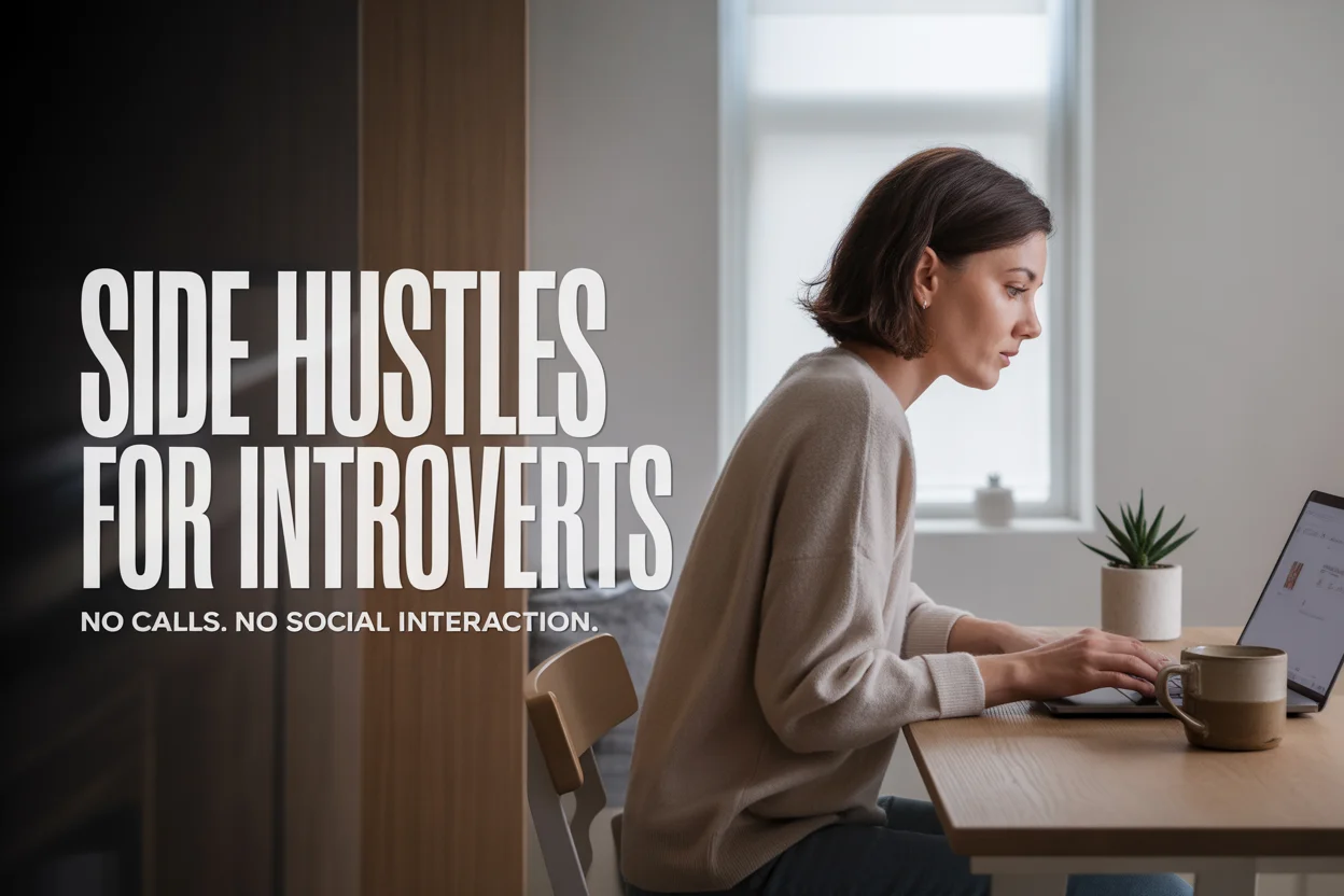 Side Hustles for Introverts Who Hate Talking to People (Real Options, No Social Torture)