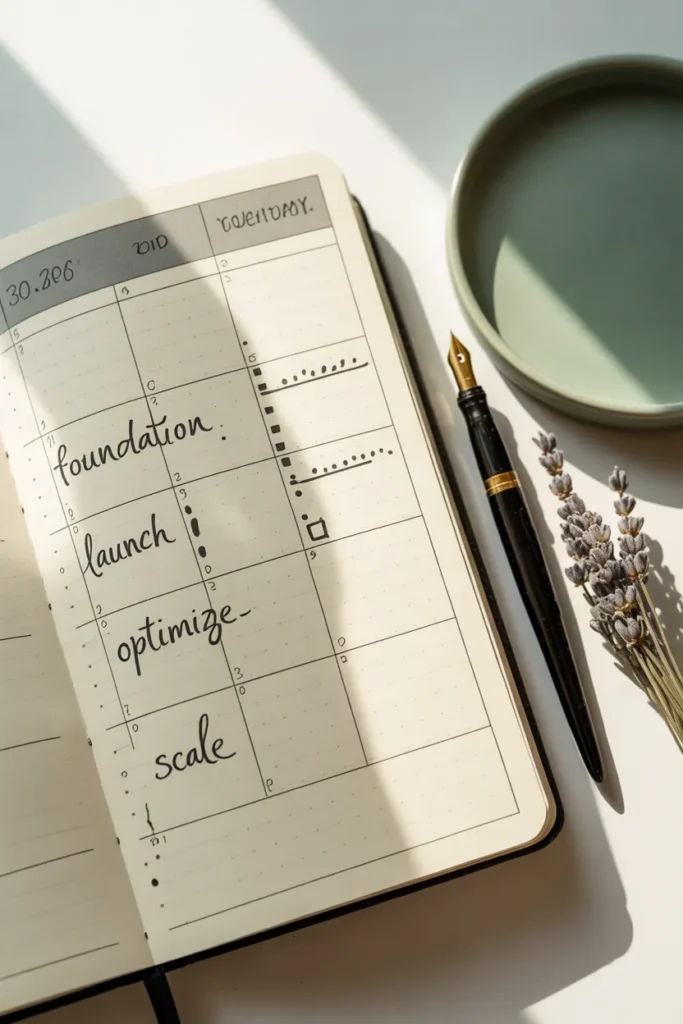 30 day Pinterest plan calendar to make first $100 for beginners