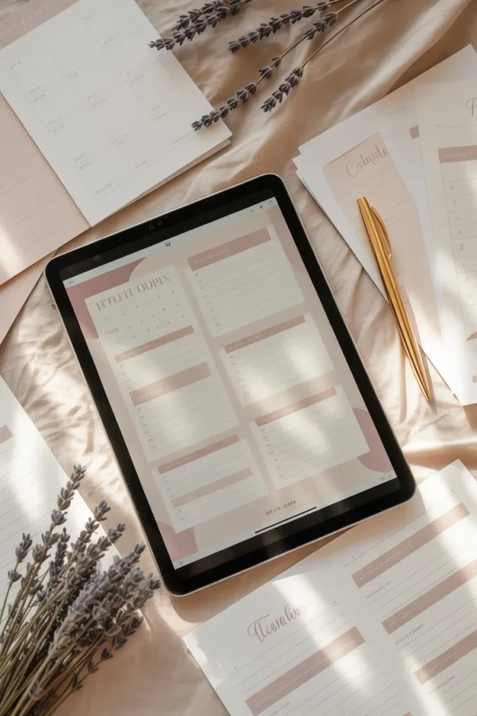 Beginner etsy income digital planner printable for how to make $1000 a month on etsy