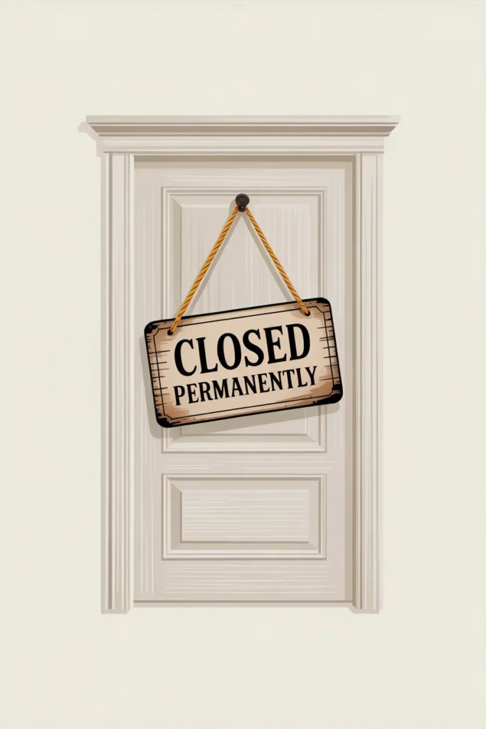 Closed sign symbolizing the Chegg Tutors platform shutdown in 202