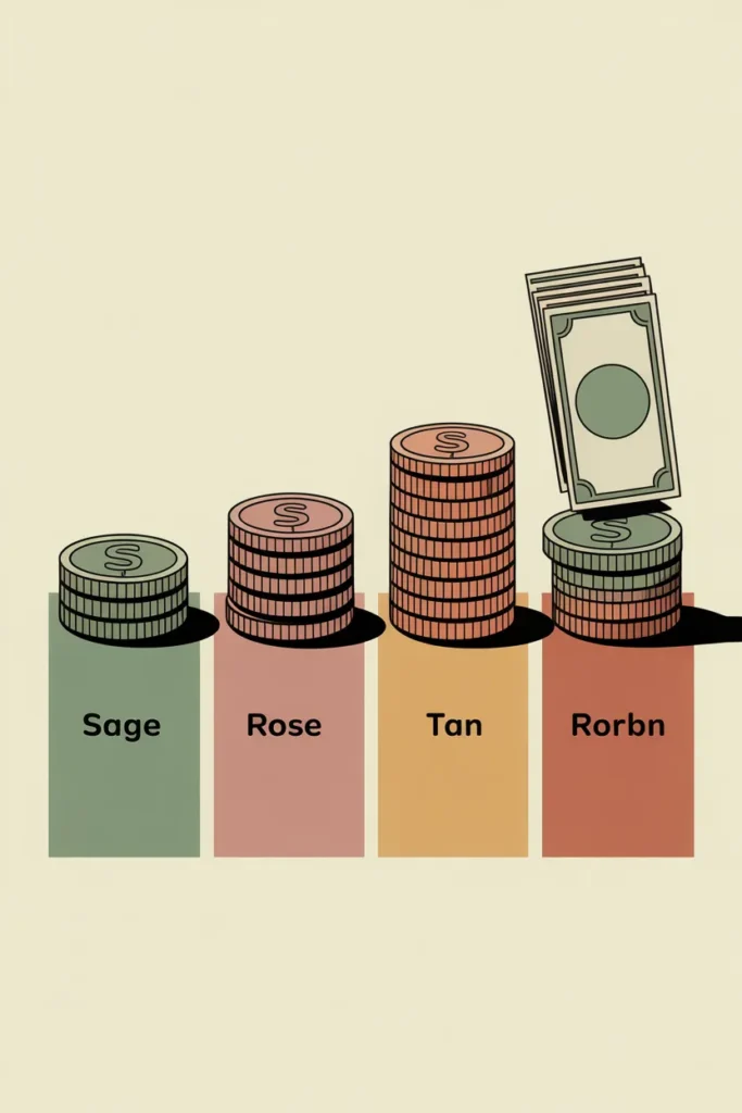 Four tier digital printable pricing chart from tip jar to transformation level