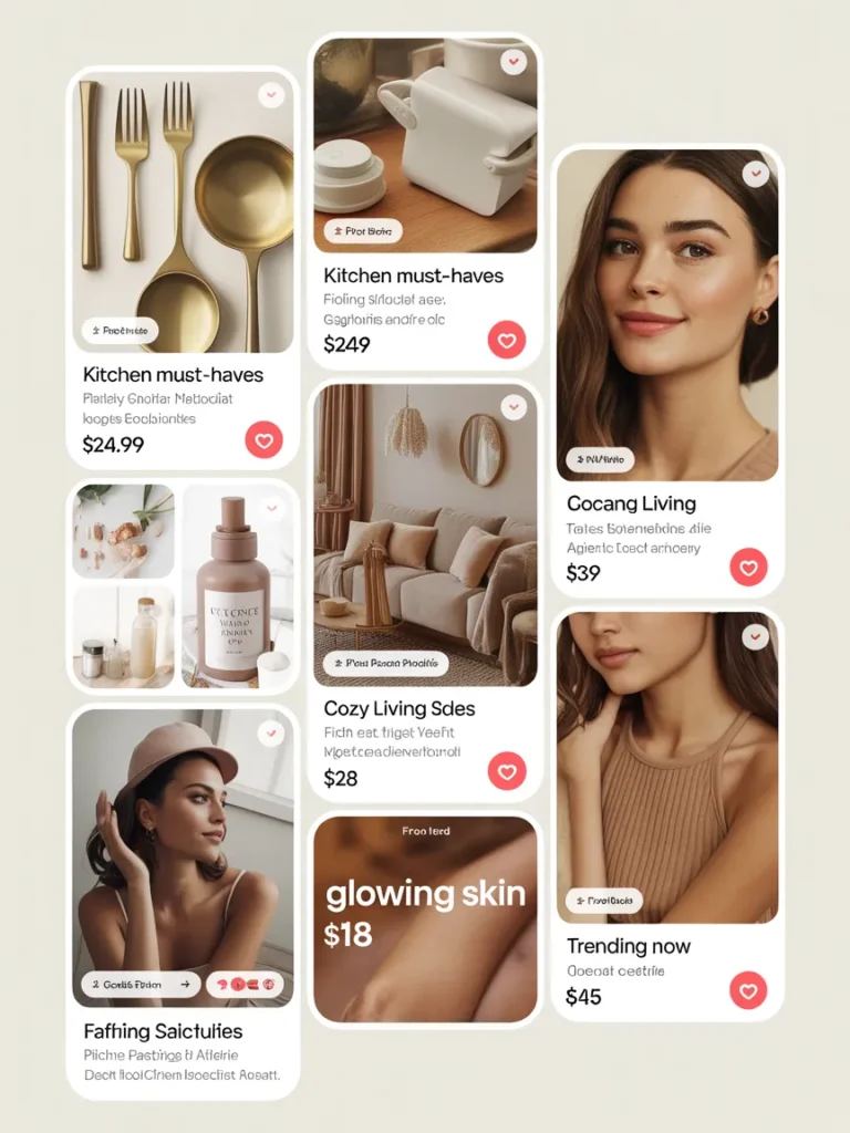 Pinterest affiliate marketing examples showing seven proven pin formats for round-ups gift guides and reviews.