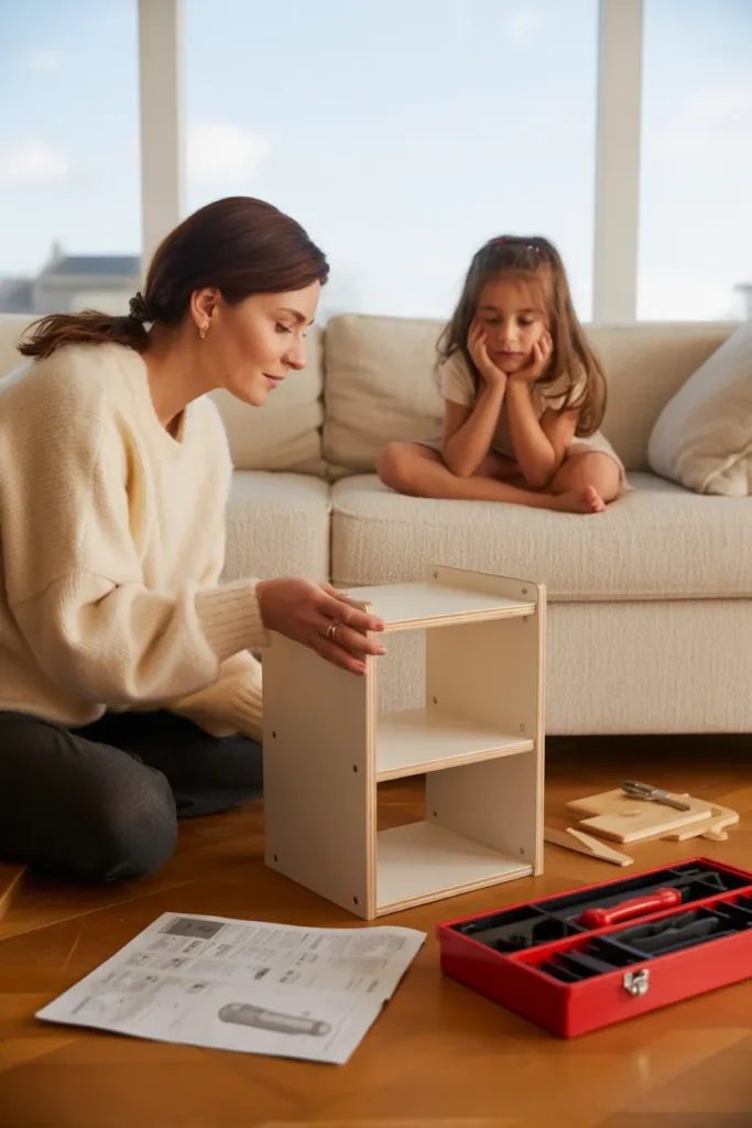 Stay at home mom earning extra income through TaskRabbit furniture assembly tasks