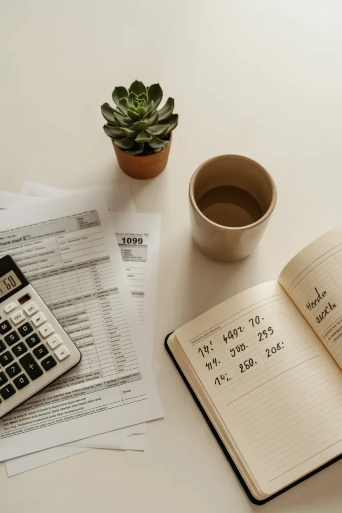 Tax planning desk for side hustles you can start with no money and stay legal.