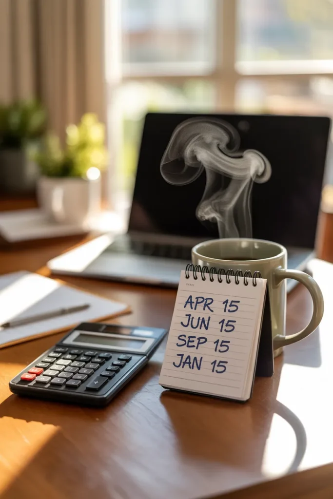 US freelancer quarterly tax planning notebook for Upwork and Fiverr 2026 earnings