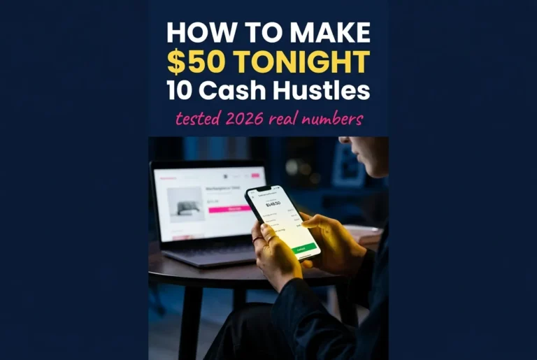 How to make $50 tonight using same-day cash hustles tested in 2026 with gig delivery app cashout screen.